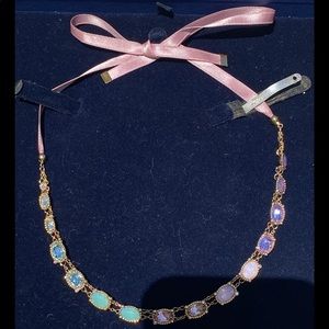 PINK RIBBON TIED NECKLACE